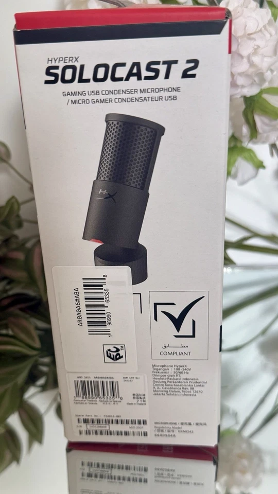 HyperX SoloCast 2 – Gaming USB Condenser Mic for PC, USB-C to USB-A, Black - Image 4 of 4