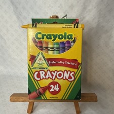 2010 Crayola Crayon 24 Pack NIB Featuring rare Retired Color Dandelion Yellow