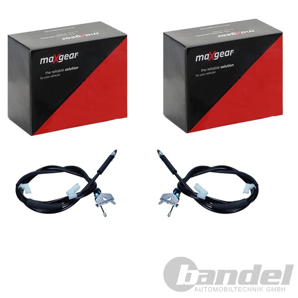 2X Maxgear Handbremsseil Hinten Hinten Beidseitig Passend FüR Volvo C30 C70 S40-image