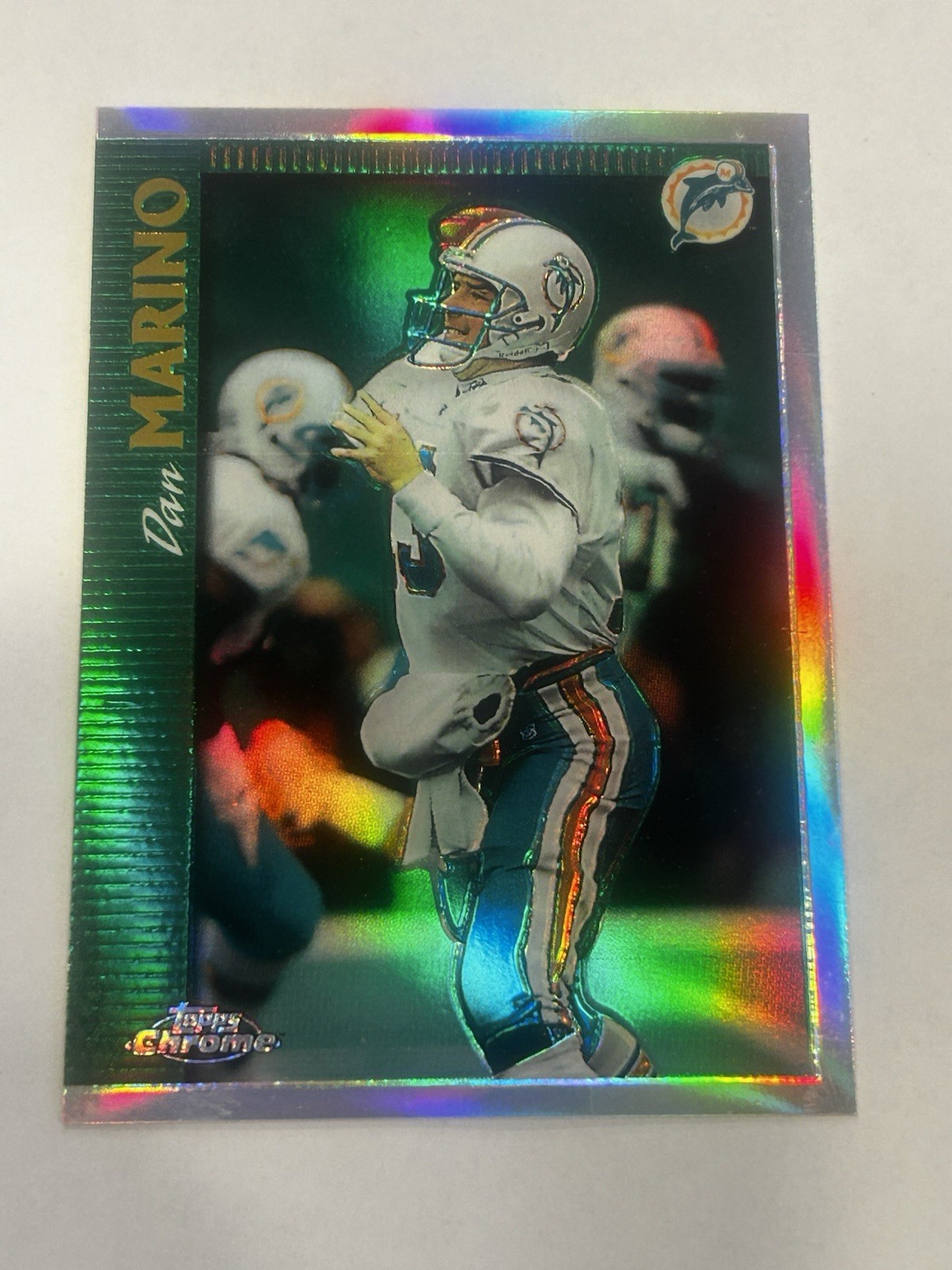1997 Topps Chrome Refractor Dan Marino #129 Dolphins