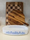 Vintage Federal Glass Milk Glass Cornflower Pattern 1 1/2 qt. Casserole Baking