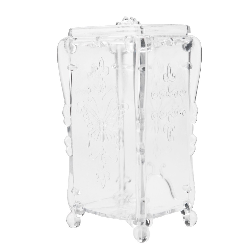 Cosmetic Makeup Cotton Pad Organizer Storage Box Nail Art Wipe Cotton Makeup.