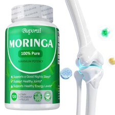 100% Pure Moringa Oleifera 800mg - Natural Superfood Antioxidant Weight Loss