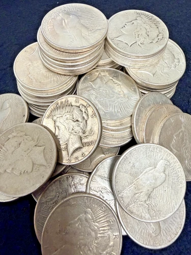 BULK PEACE DOLLAR LISTING THIS IS PER COIN ASSORTED COMMON YEARS LOW GRADE