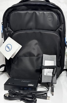 Dell D6000 Universal Docking Station Bundle Set Black w/130W AC Adapter/backpack