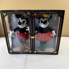 Disney Mickey  Minnie Mouse Plush Doll Set Limited Release Charlotte Clark NIB