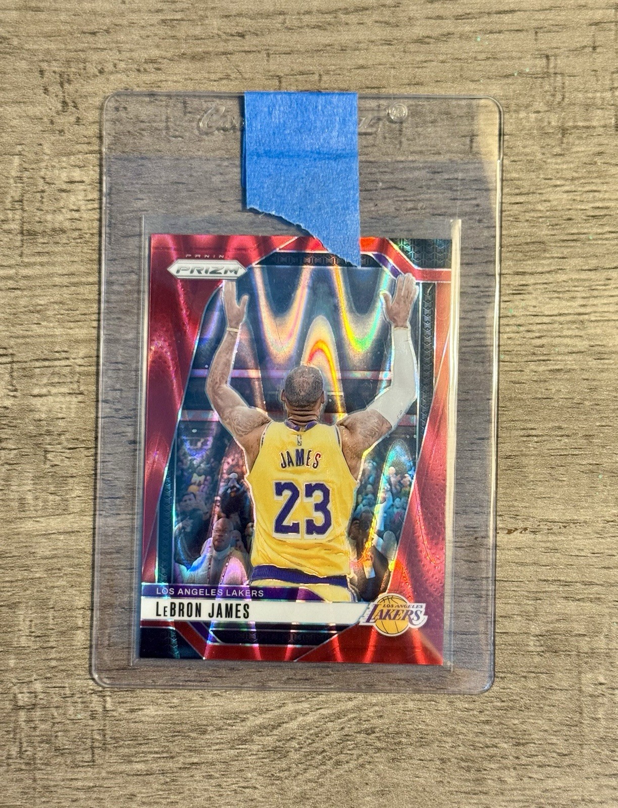 2024-25 Panini Prizm - LeBron James #130 Red Seismic Prizm /299