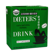 China Green Dieters Tea Caffeine Free, 2.12 Oz, 30 Count