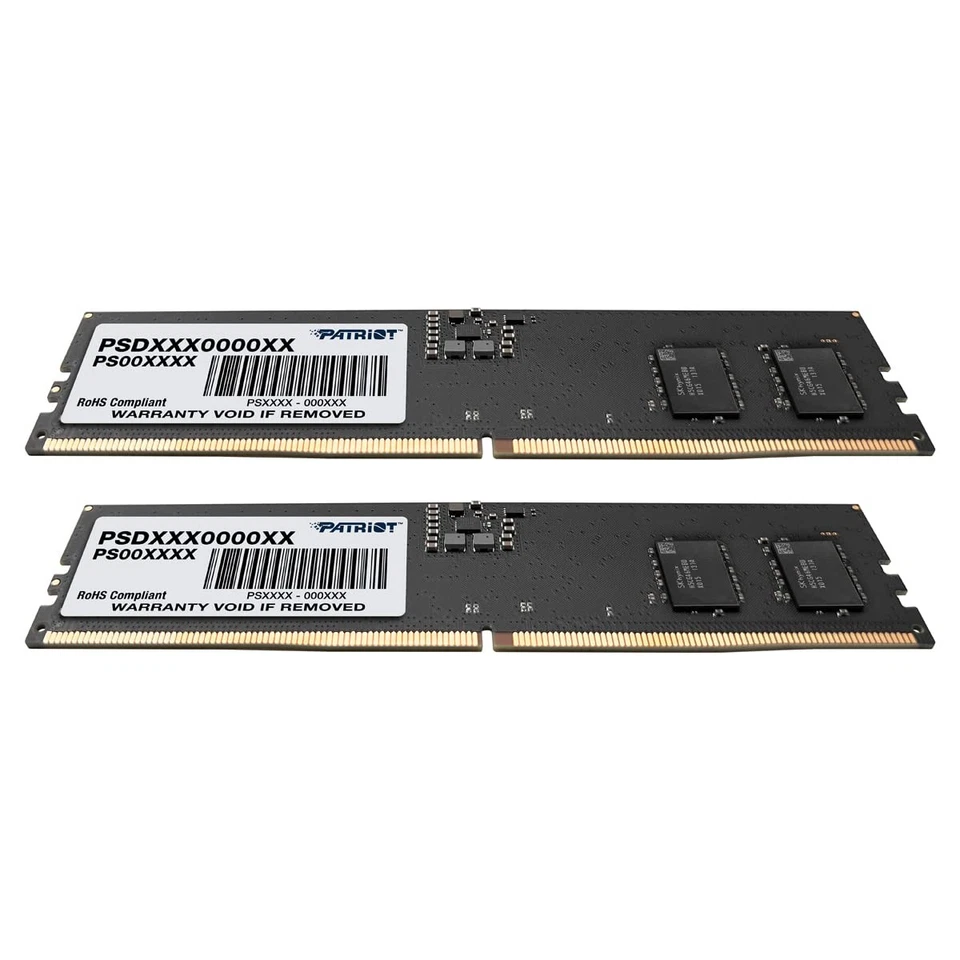Patriot Signature Line 16GB DDR5 RAM 4800MHz 2x8GB Dual Channel Kit Black - Image 2 of 4