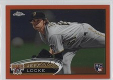 2012 Topps Chrome Retail Orange Refractor Jeff Locke #176 6n5