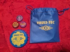 Fallout Vault-Tec Magnetic Bottle Cap Opener With 3 New Caps