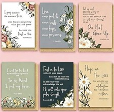 6x Prayer Cards with Bible Verse The Lord Daily Devotion Christian GOD Blessings
