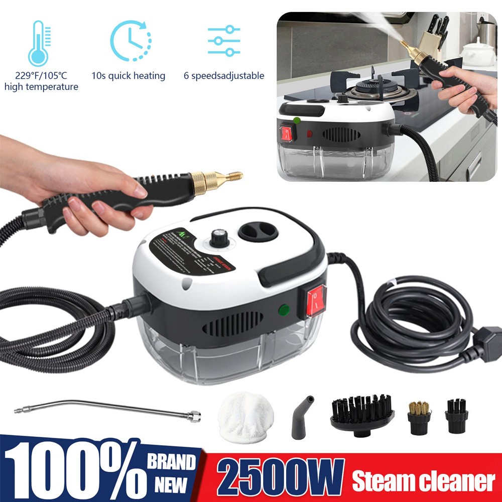 Handheld High Temp Steam Cleaner High Pressure Household Cleaning Machine 2500W