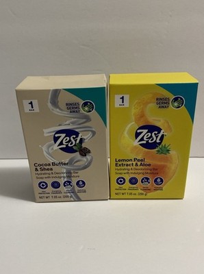 Zest Soap Lemon Peel Extract & Aloe, Cocoa Butter & Shea Hidrating & Deodorizing