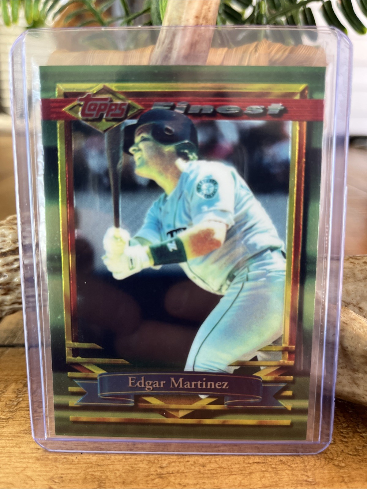 1994 Topps Finest Refractor Edgar Martinez #154 Seattle Mariners