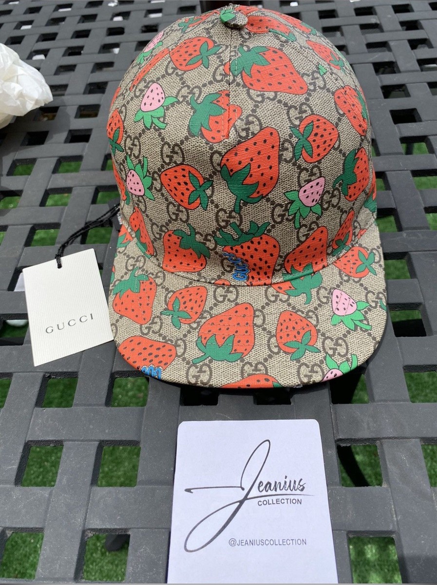 GUCCI Cap GG Strawberry M size Used | eBay