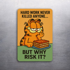 3x 2 Vintage 80's Garfield the Cat Comic Cartoon Fridge Refrigerator Magnet