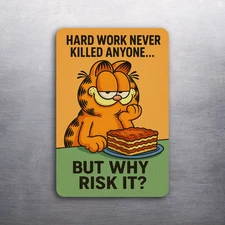 3x 2 Vintage 80's Garfield the Cat Comic Cartoon Fridge Refrigerator Magnet