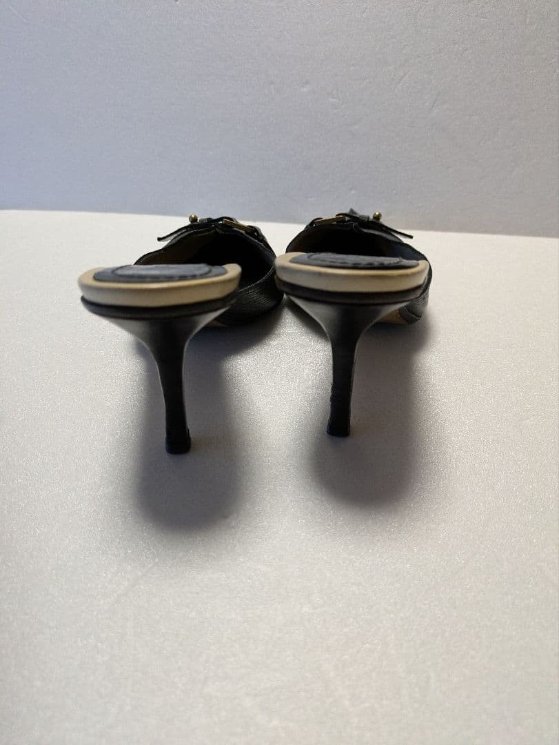 GUCCI Mules Sandals Heel Leather Black EU36.5/US6.5 116132c thumbnail 10