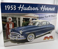 Moebius 1953 Hudson Hornet Car Plastic Model Kit NIOB FS PARTS 1:25 Level 3