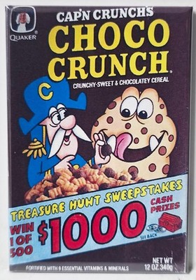 Cap'n Crunch Choco Crunch Vintage Cereal 2''x3'' Fridge Locker MAGNET FREE SHIP