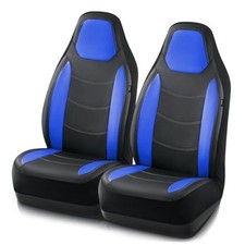 Car Seat Cover, Leather Car Seat Covers, Automotive High Back Front Seat Blue