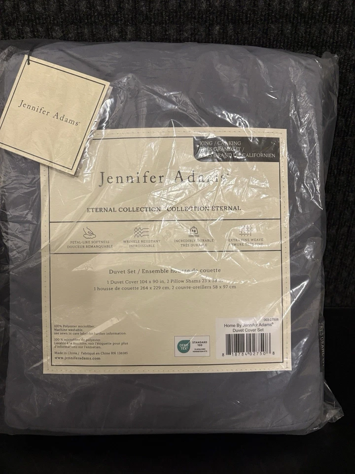 Jennifer Adams JUEGO DE FUNDA NÓRDICA 3 PIEZAS KING / CAL KING JUEGO DE FUNDA NÓRDICA AZUL Foto 2 de 4