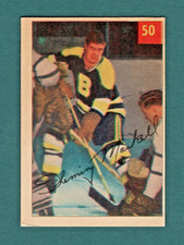 1954-55 Parkhurst Hockey Fleming Mackell Boston Bruins #50  **VG**