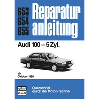 Audi 100 C2 5 Zyl. Typ 43 Baujahre Ab Oktober 1980 Reparaturhandbuch Bucheli
