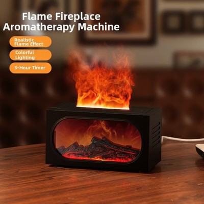 Kamin Flamme Aroma Diffusor mit automatischer Abschaltung und verstellbaren Lich