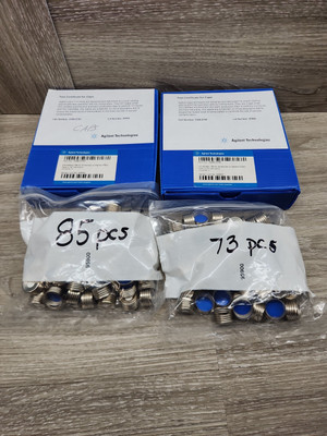 Agilent P/N 5188-2759 Hdsp cap 18mm magnetic PTFE/Sil ( 153 Total Caps As Shown 