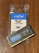 Crucial 48GB DDR5 RAM 5600MHz 262-Pin Laptop Memory 5600 SODIMM