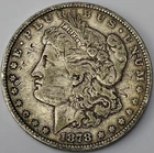 1878 P Philadelphia Mint Morgan Dollar $1 Old US 90% Silver Coin