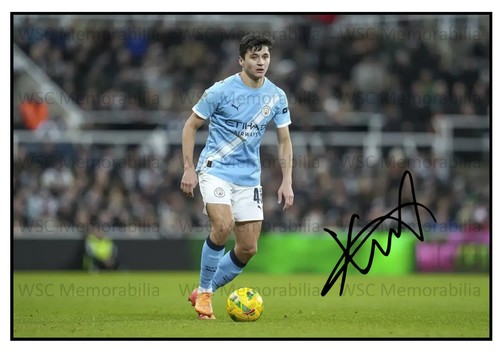 11630. Abdukodir Khusanov Signed Pictures (A4 Prints) Manchester City Lens