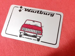 Wartburg Taschenkalender 1984 aus Alublech Kartenkalender ... Original IFA DDR
