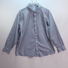 Brooks Brothers 1818 Non-Iron Dress Shirt Blue Plaid 17-34/35