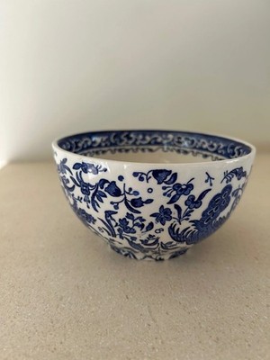 NEU Burleigh Blue Regal Pfau Zuckerdose 9,5 cm