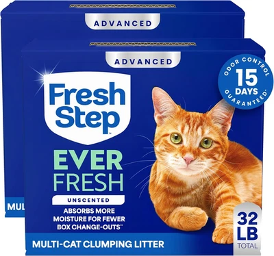 Advanced Ever Fresh Multi Cat Clumping Litter, Unscented Cat Litter - Image 1 of 4