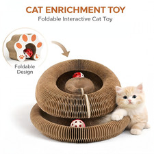 Kitty Curls Accordion Magic Organ Cat Scratcher Toys for Indoor Cats Cardboard