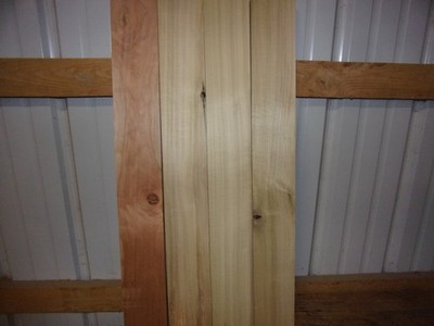 4 PC 1 PC CHERRY 3 PC TULIP POPULAR WOOD BOARDS KILN DRIED A63A 30 1/2''X 4''X3/4''