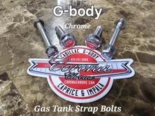 Chrome Gas Tank Strap Bolt Set - 78-87 GBODY 