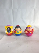Hasbro Playskool WEEBLES Wobble Playskool Snow White Set Of 3 B6