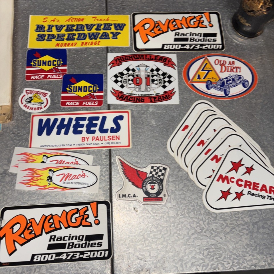 Vintage Racing Decal Stickers Drag Racing Spring/Bumper/Offroad Racing ...