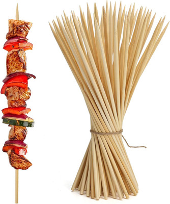 Paquete de 70 Brochetas de Bambu de 30 Cm para Parrilla Frutas y Aperitivos Kit