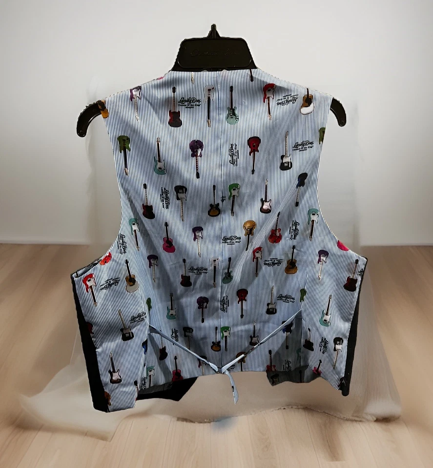 Lansky Bros Vest Singer Guitars Clothier To The King Lining LARGE Elvis Presley - Image 2 of 4