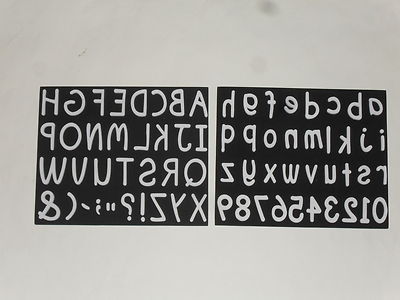Tampon Mousse Alphabet Aladine – Lettres Minuscules, Majuscules, Chiffres – Hauteur 5 Cm