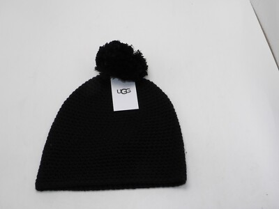 新品　UGG ニット帽・スカーフセット 黒 UGG Australia Winter Beanie Hat and Scarf Set SUPER SOFT Black One