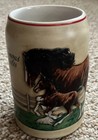 1987 BUDWEISER World Famous Clydesdale Mare & Foal Ceramarte Stein Tankard — photo 2