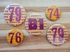 HARDING High School KHIGHTS Pinback Buttons St. Paul, Minnesota ~ Vtg. LOT of 5 — photo 1