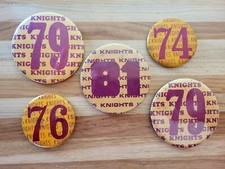 HARDING High School KHIGHTS Pinback Buttons St. Paul, Minnesota ~ Vtg. LOT of 5